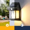 Napelemes LED kerti homlokzati lámpa RC-K-1536 fekete - 1. kép