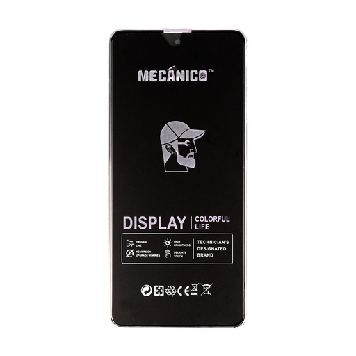 Mecanico LCD kijelző T2O Samsung Galaxy A73 5G fekete kerettel