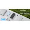VEGER powerbank 25 000 mAh beépített Type C / Lightning kábelekkel PD 130W TCE130 (W2503) fekete - 0. kép