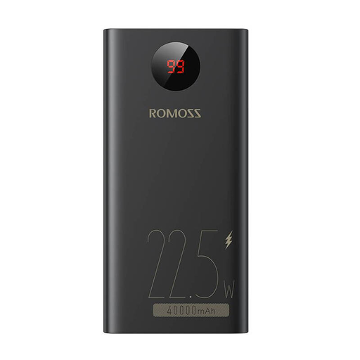 Romoss PEA40PF Powerbank, 40000mAh, 22.5W (fekete)