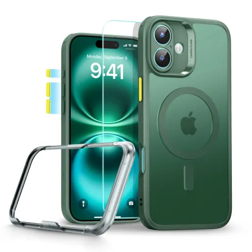 Esr Classic Pro Set Halolock Magsafe Iphone 16 Frosted Green Tok