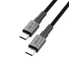 Tech-protect Ultraboost Dna Type-c Kábel Pd60w/3a 200cm Vas Szürke - 2. kép