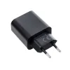 BLUE STAR hálózati töltő Type C + Type C - Lightning kábel PD QC4.0 3A 20W TFB-TC-20WPD fekete - 3. kép