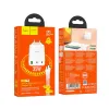 HOCO töltő 2 x Type C + USB A + kábel Type C to Type C PD QC3.0 3A 35W N33 fehér - 1. kép