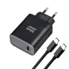 BLUE STAR utazó töltő Type C + Type C to Type C kábel PD QC4.0 3A 45W TFB-TC-45WPD fekete - 4. kép