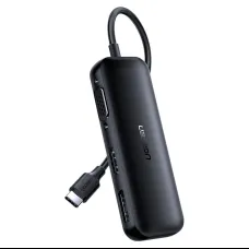 Ugreen adapter konverter VGA / DisplayPort V1.2a / HDMI V2.0b 4K@60 Hz - USB Type C fekete (60568 CM260)