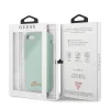 Guess iPhone 7/8/SE 2020/2022 tok  Silicone Vintage zöld színben arany logóval (GUHCI8LSLMGGR) - 3. kép