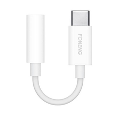 Foneng BM21 3.5mm jack - USB-C audio kábel (fehér)