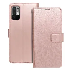 MEZZO fliptok XIAOMI Redmi Note 10 5G / Poco M3 Pro / Poco M3 Pro 5G mandala rózsaarany tok