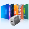 3-port USB(C+A)+HDMI GaN Dock (60W/5W/4K@60Hz) - 2. kép