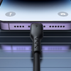 Gyors töltésű kábel autóhoz Joyroom Type-C - Lightning Easy-Travel sorozat 30W 1,5 m, spirál (fekete) - 0. kép