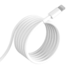 USB és Lightning kábel VFAN X03, 3A, 1m (fehér) - 3. kép