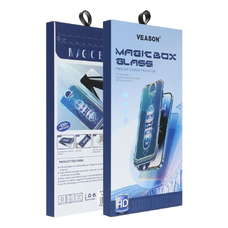 6D Pro Veason Easy-Install üvegfólia - iPhone 15 Pro Max fekete