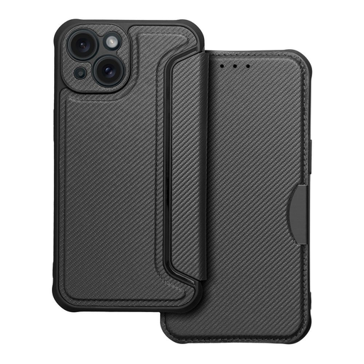 RAZOR fliptok iPhone 15 fekete tok RAZOR fliptok iPhone 15 fekete tok
