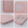 Szilikon 2mm tok iPhone 14 Pro számára homok rózsaszín - 3. kép