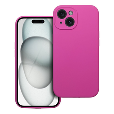 SILICONE 2mm tok iPhone 15-höz rózsaszín