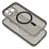 CLEAR MAG COVER tok kameravédelemmel MagSafe kompatibilis IPHONE 14-hez fekete csillámos - 0. kép