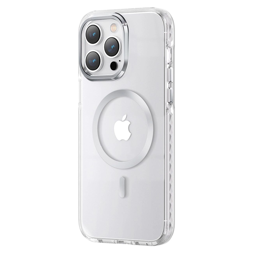 Kingxbar PQY Ice Crystal Series mágneses tok iPhone 14 Plus MagSafe ezüst Kingxbar PQY Ice Crystal Series mágneses tok iPhone 14 Plus MagSafe ezüst