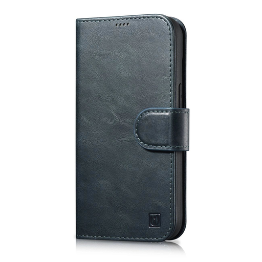 iCarer Olajozott Viaszos Pénztárca 2 az 1-ben iPhone 14 Pro Anti-RFID Bőr Fliptok Kék (WMI14220722-BU) tok iCarer Olajozott Viaszos Pénztárca 2 az 1-ben iPhone 14 Pro Anti-RFID Bőr Fliptok Kék (WMI14220722-BU) tok