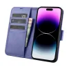 iCarer Wallet Case 2in1 Bőr Fliptok iPhone 14 Pro Max, bőr, Anti-RFID, Világos lila tok - 1. kép