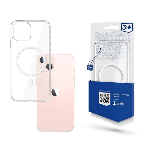 iPhone 14 tok, MagSafe kompatibilis az 3mk MagCase sorozatból - átlátszó tok iPhone 14 tok, MagSafe kompatibilis az 3mk MagCase sorozatból - átlátszó tok