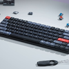 Vezeték nélküli mechanikus billentyűzet Keychron K3 Pro QMK/VIA Fehér háttérvilágítás Barna Kapcsoló (fekete) - 4. kép