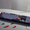 Vezetékes egyedi mechanikus billentyűzet Keychron V6 QMK/VIA RGB Gomb Barna Kapcsoló (fekete áttetsző) - 1. kép