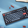 Vezeték nélküli Egyedi Mechanikus Billentyűzet Keychron V1 Max QMK/VIA Gombos Verzió Banana Kapcsoló (fekete), - 2. kép