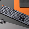 Keychron K5 Max QMK/VIA Fehér háttérvilágítás Alacsony profilú Barna Kapcsoló mechanikus billentyűzet - 1. kép