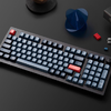 Vezeték nélküli mechanikus billentyűzet Keychron V5 Max QMK/VIA RGB gomb Red Switch (fekete) - 1. kép