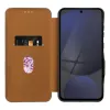 FOLIO oldalsó mágneses fliptok S-PEN kompatibilis, Samsung Galaxy S24 Ultra barna tok - 2. kép