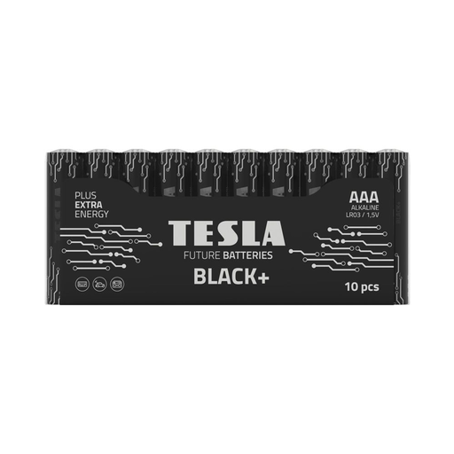 TESLA alkáli elem R3 (AAA) FEKETE+ [10x72] 10 db