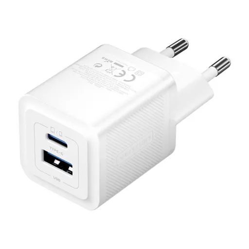 Falitöltő, Vention, FEQW0-EU, USB-C + USB-A, 30W/30W, GaN (fehér)