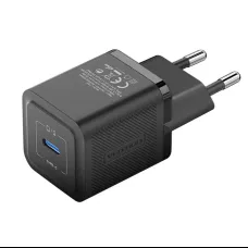 Fali töltő, Vention, FEPB0-EU, USB-C, 20W, GaN (fekete)