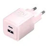 Fali töltő, Vention, FEQP0-EU, USB-C + USB-A, 30W/30W, GaN (rózsaszín) - 0. kép