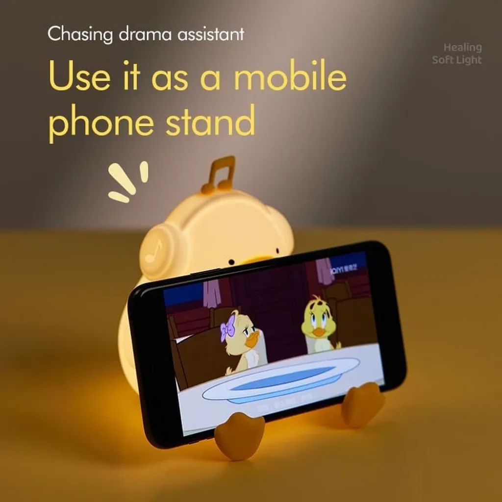 Art Deco Érintős Kacsa Éjjeli Lámpa - 8