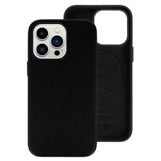 MagSafe bőr tok iPhone 15 fekete tok