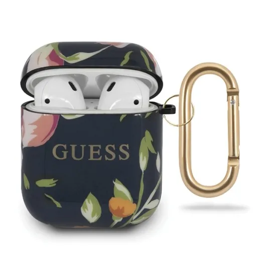 Guess GUACA2TPUBKFL03 Flower collection N.3 AirPods 1/2 tok kék Guess GUACA2TPUBKFL03 Flower collection N.3 AirPods 1/2 tok kék