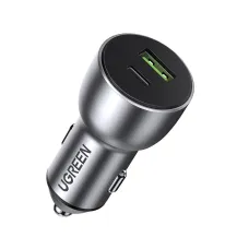 Ugreen Univerzális autós töltő USB/ USB Type-C QC 3.0 36 W 3 A szürke (CD213 60980)