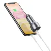 Ugreen Univerzális autós töltő 2x USB Type-C QC 4.0 PD 36 W FCP AFC 3 A szürke (CD213 70594) - 2. kép