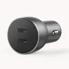 Ugreen Univerzális autós töltő 2x USB Type-C QC 4.0 PD 36 W FCP AFC 3 A szürke (CD213 70594) - 3. kép