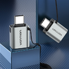 USB-C M - USB 3.0 F OTG Adapter Vention (Szürke), Átalakító kábel, adapter - 0. kép