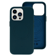 MagSafe bőrtok iPhone 15 Navy tok