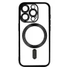 Fekete Metallic Magsafe iPhone 15 tok - 2. kép