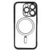 Fekete Metallic Magsafe iPhone 15 tok - 3. kép