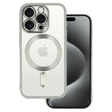 Metallic Magsafe tok iPhone 15-höz Ezüst