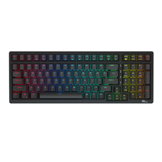 Vezeték nélküli mechanikus billentyűzet Royal Kludge RK98 RGB, Piros kapcsoló (fekete),