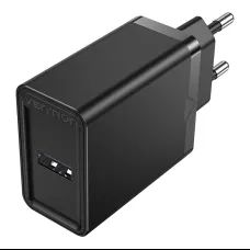 Fali töltő Vention FACB0-EU 1-portos USB (22.5W) Fekete