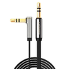 UGREEN Szögletes mini jack kábel 3,5 mm AUX lapos, 1 m (fekete) - 2. kép
