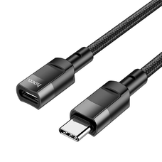 HOCO adapter OTG Type C (apa) to Type C (anya) 3A U107 1,2 m fekete